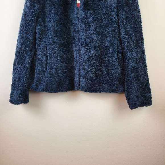 PENDLETON Women's Fuzzy full zip Jacket Size Medium NWT blue - Picture 3 of 8
